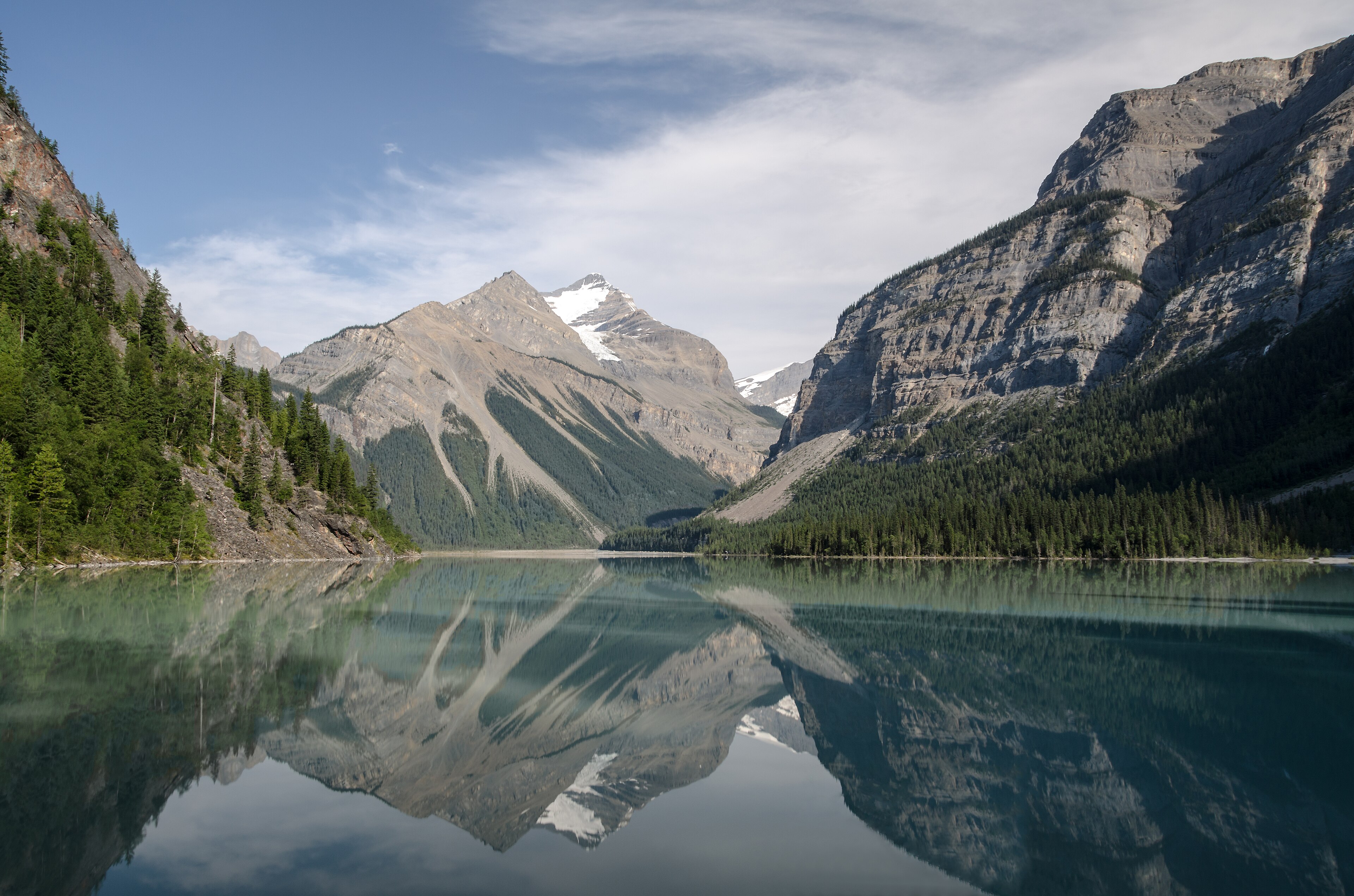 Kinney Lake and Mount Whitehorn near Mount Robson, Canada