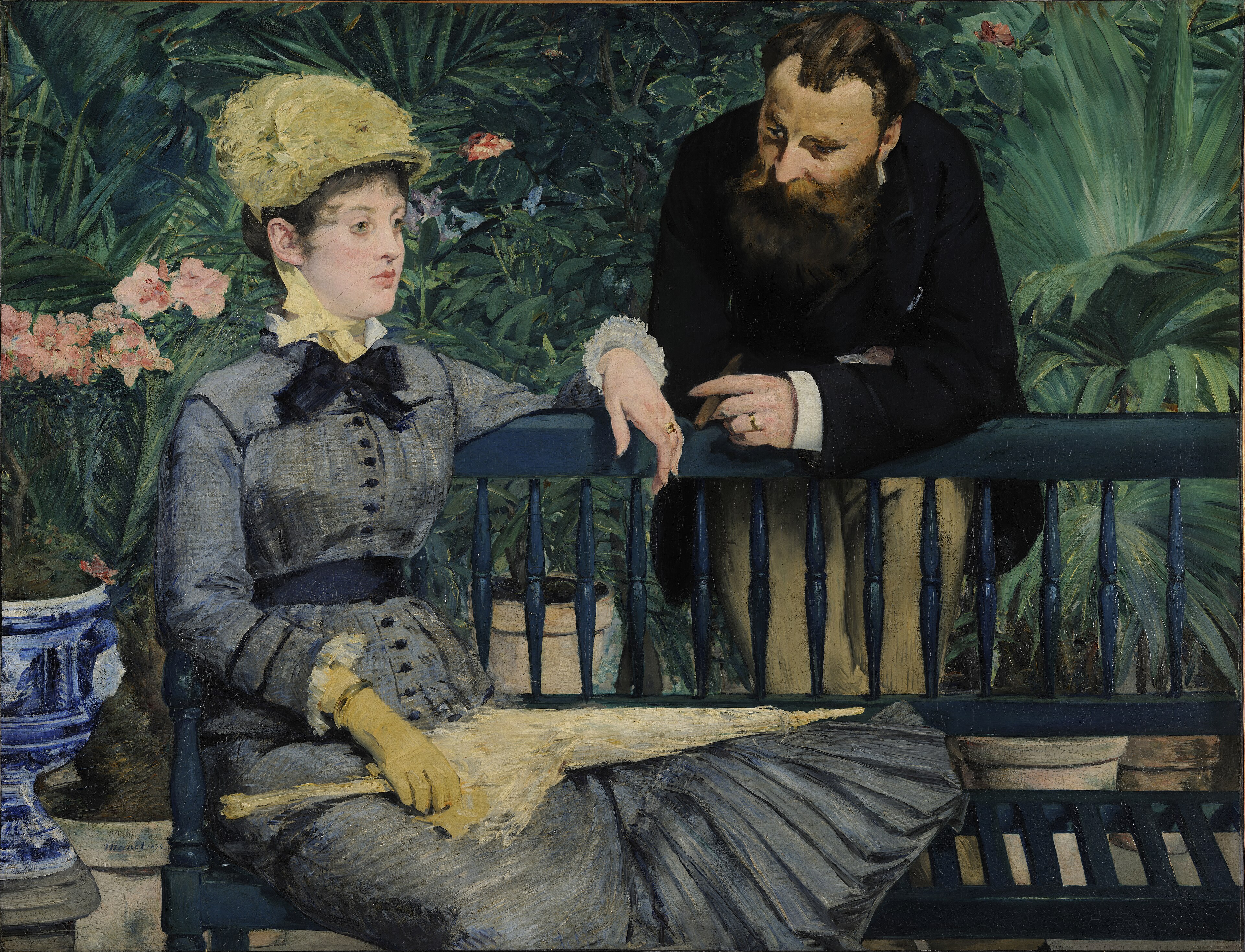 In the Conservatory (Dans la serre) (1879)